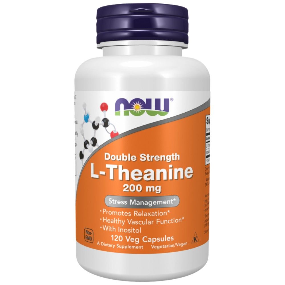 L -theanine 200 mg/διπλή αντοχή - 120 κάψουλες