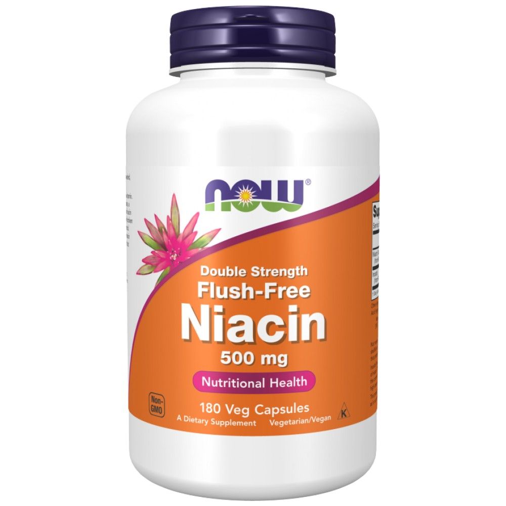 NIACIN 500 mg Διπλή δύναμη - 180 κάψουλες