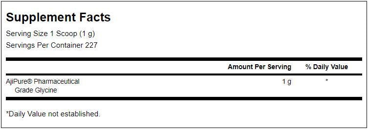 Σκόνη γλυκίνης Ajipure - 227 γραμμάρια