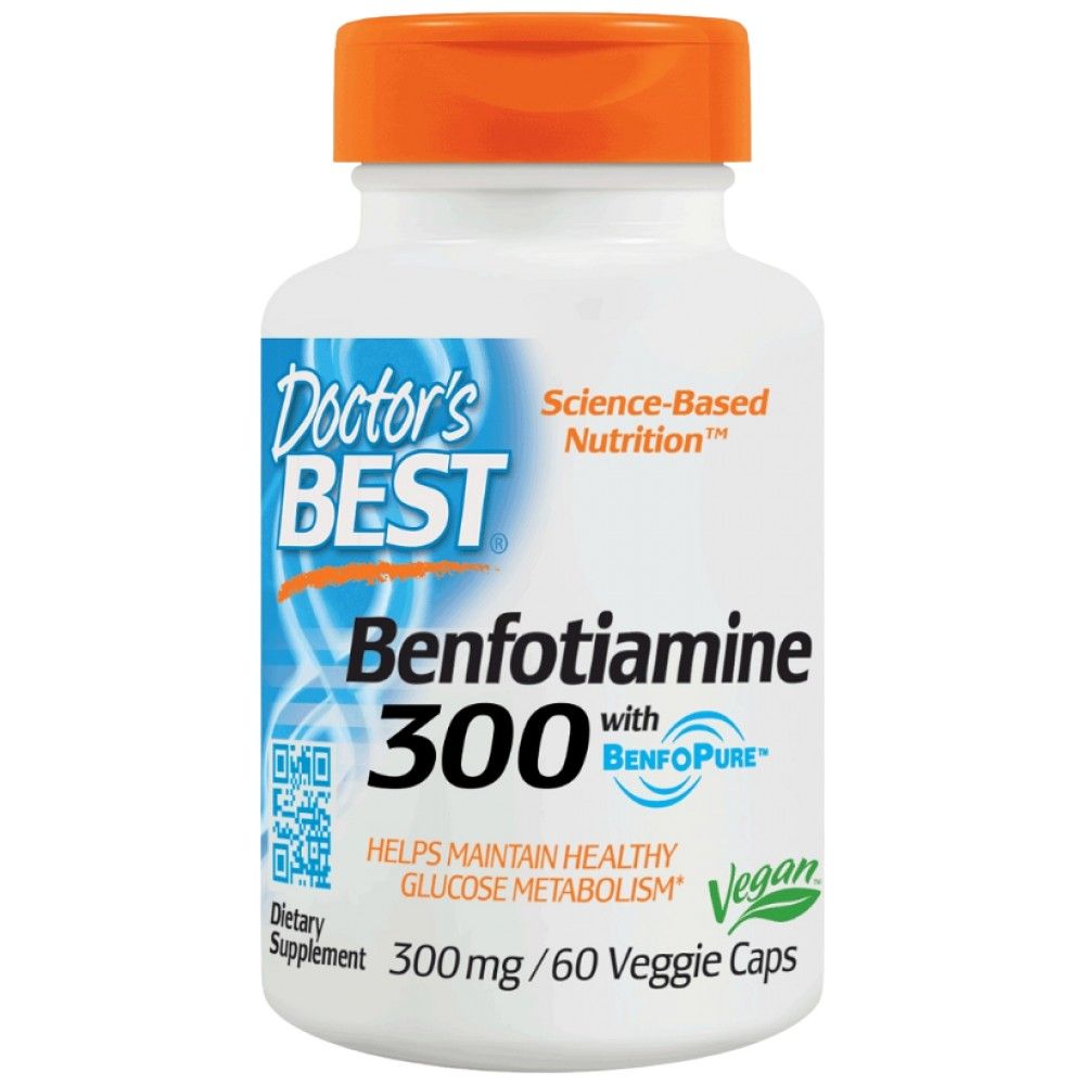 Καλύτερη Benfotiamine 300 mg | Benfopure - 60 κάψουλες