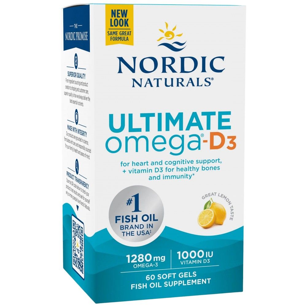Ultimate Omega -D3 1280 mg - 60 κάψουλες πηκτής