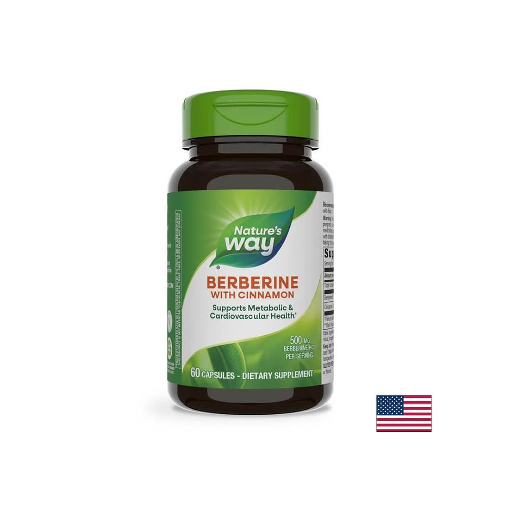 Berberine + κανέλα - ισορροπία σακχάρου στο αίμα και μεταβολική υποστήριξη, 60 κάψουλες