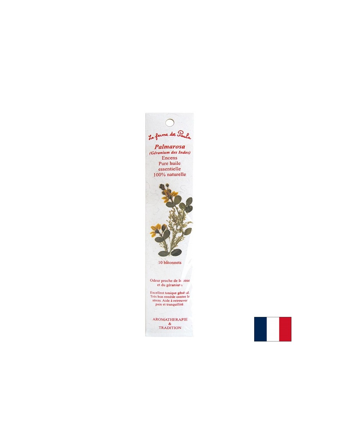 Μπαστούνια καύσης με άρωμα Palmarosa (Indian Geranium), 10 τεμ.