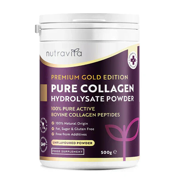 100% καθαρή σκόνη κολλαγόνου βοοειδών 20000 mg peptan® 500 g, (25/50 δόσεις)