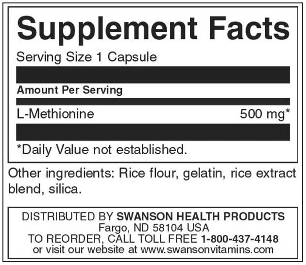 100% καθαρή L -μεθυτίνη 500 mg - 30 κάψουλες