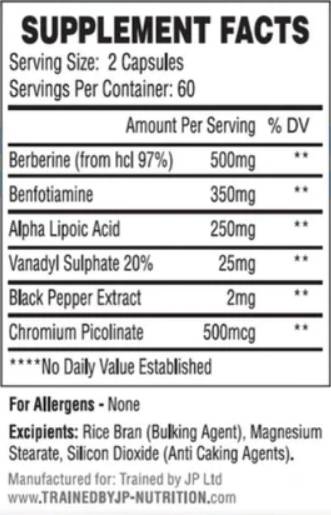 In-sure | με Berberine και Benfotiamine - 120 κάψουλες