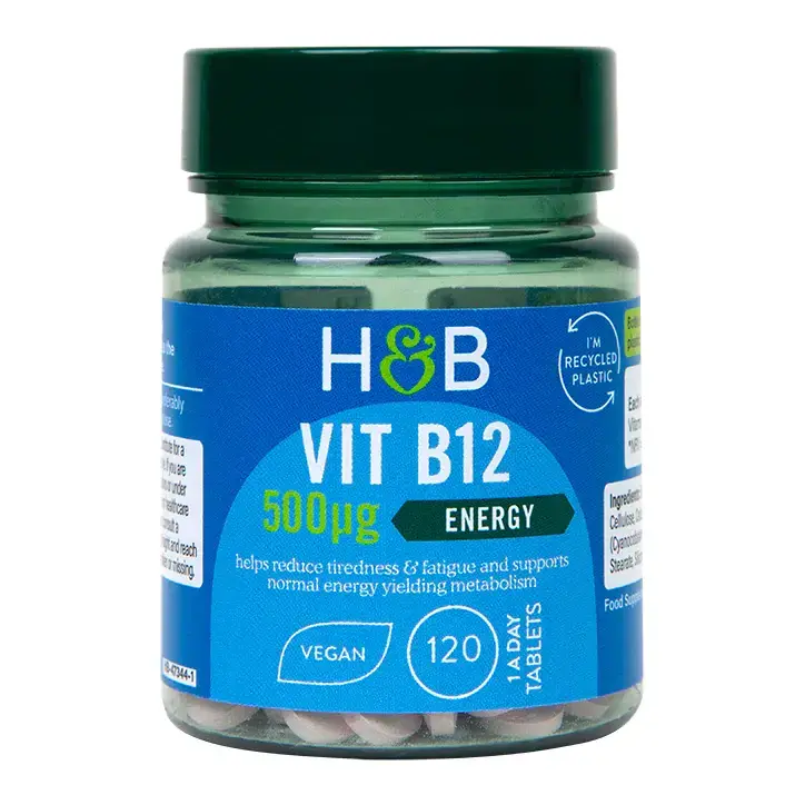 Βιταμίνη Β12 (βιταμίνη Β12) 500mcg 120 δισκία Holland & Barrett