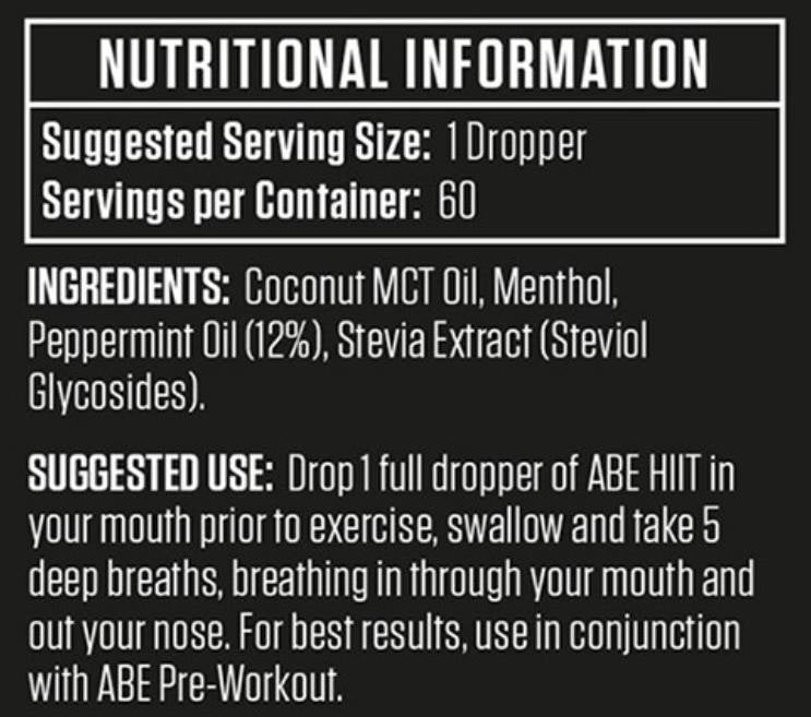 HIIT Performance Drops | με MCT & PEPPERMINT - 30 ml