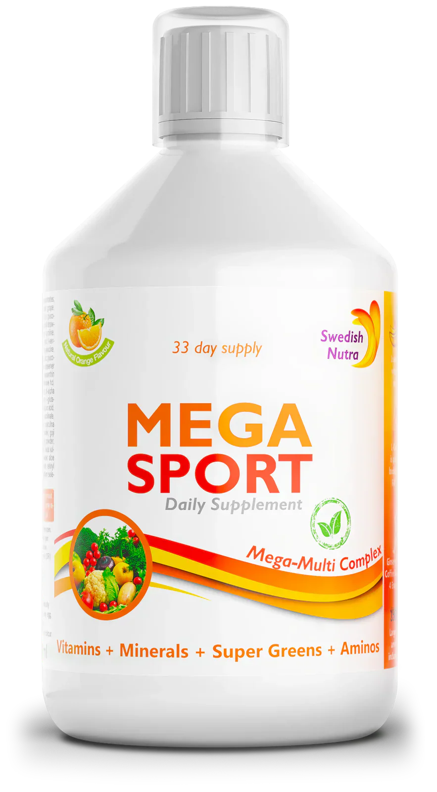 Mega Sport - Βιταμίνες + Ορυκτά + κολλαγόνο 1497 mg /500 ml /