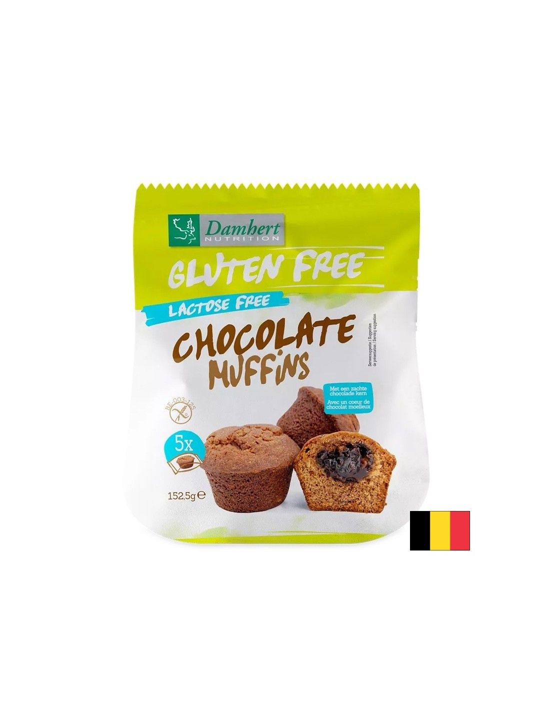 Muffins σοκολάτας (χωρίς γλουτένη και λακτόζη), 152 γρ