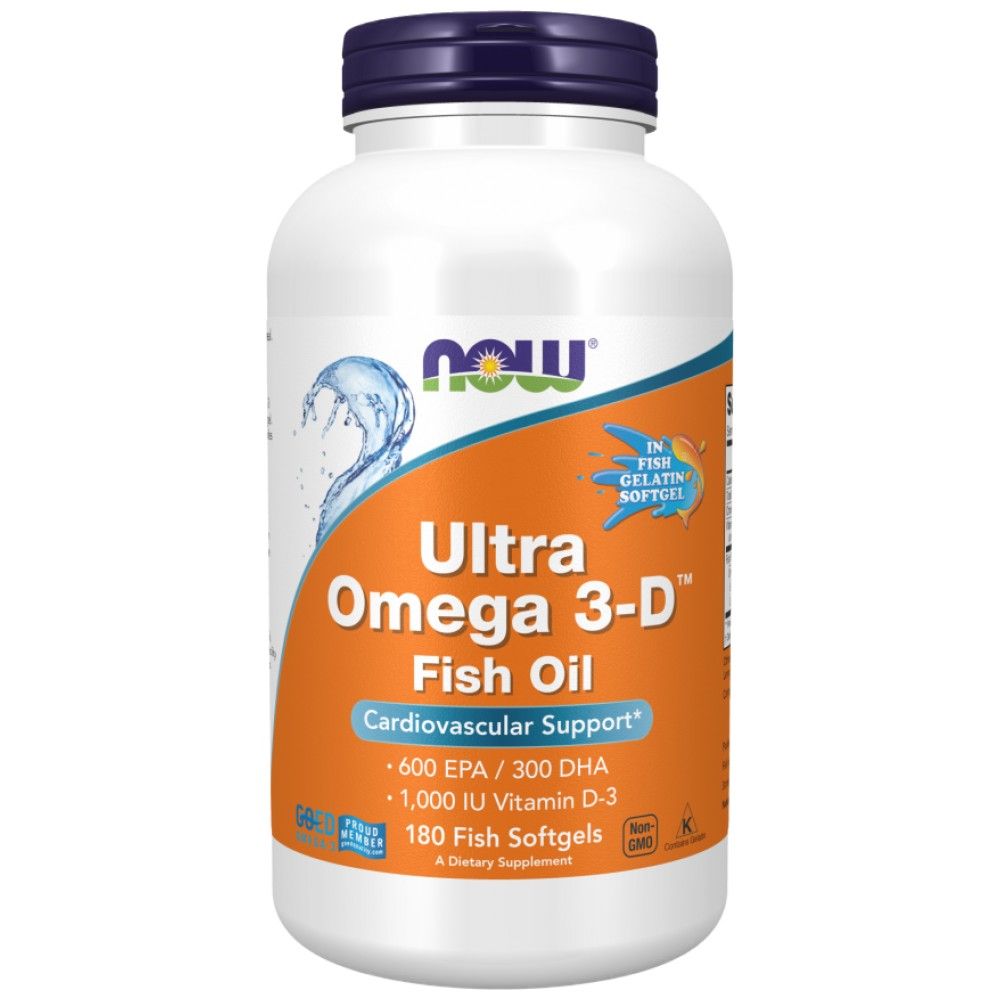 Ultra Omega 3-D με κάψουλες γέλης βιταμίνης D-3-90