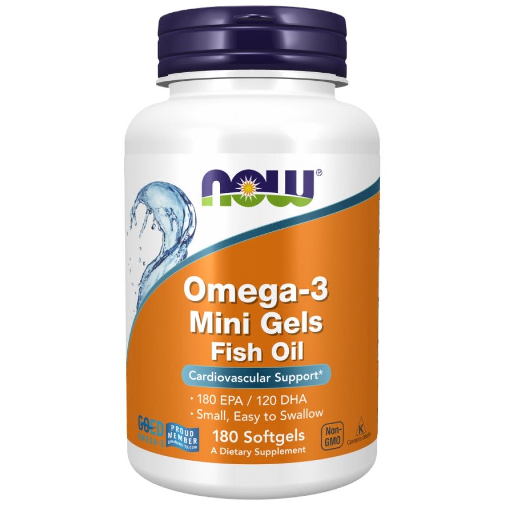 Omega -3 Mini Gels - 180 κάψουλες πηκτής