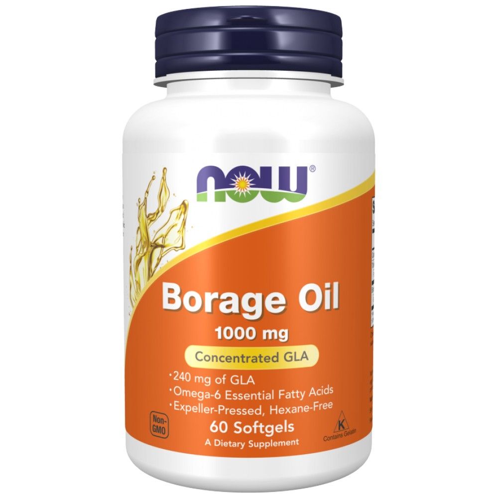 Λάδι Borage 1000 mg - 60 κάψουλες πηκτής