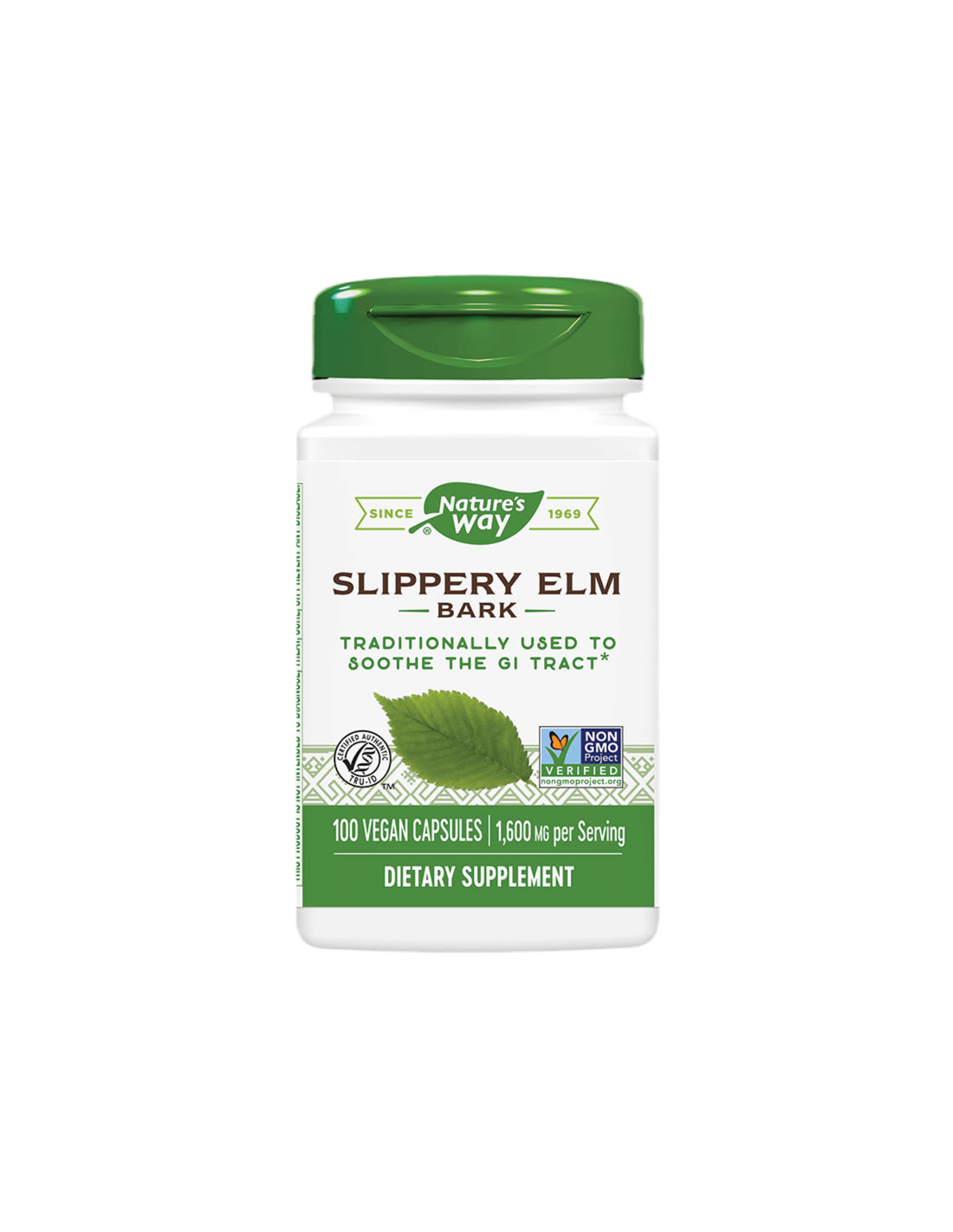 Slippery Elm 370 mg - 100 capsules - Nutra Best Europe