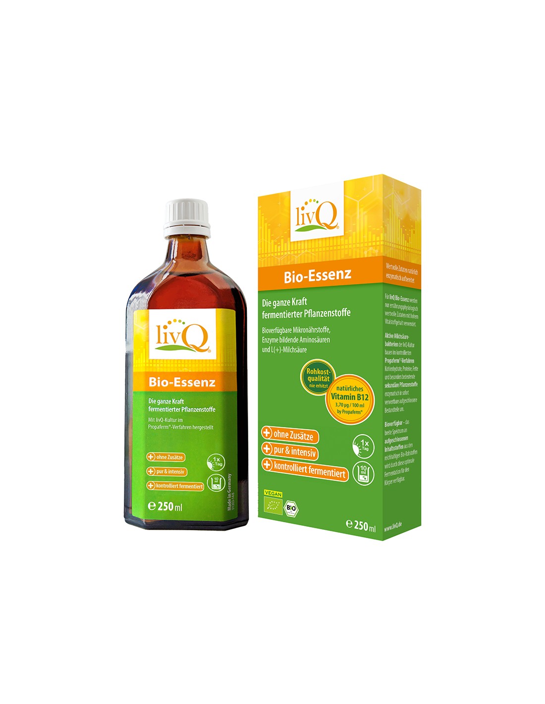 Σιρόπι με ζυμωμένα φυτικά εκχυλίσματα Bio, 250 ml <tc>LivQ</tc>
