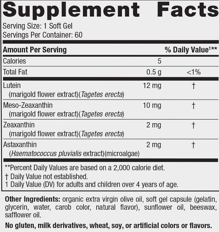 Άμυνα του Blue Light Eye - 60 κάψουλες γέλης