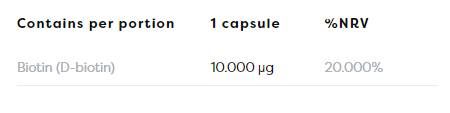 Βιοτίνη 10.000 mcg - 60 κάψουλες