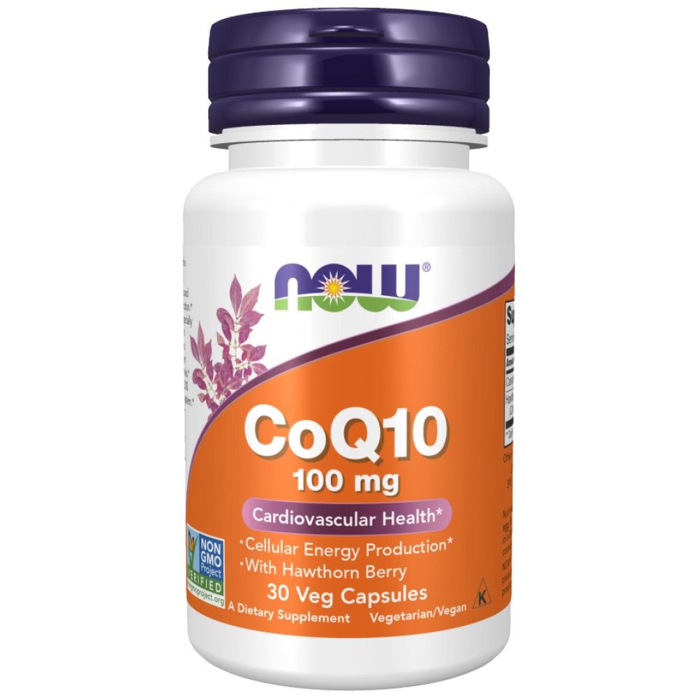 CoQ10 100mg | Με Hawthorn Berry - 30 κάψουλες