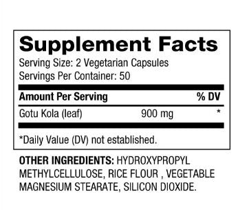 Gotu Kola 450 mg / 100 Caps - Nutra Best Europe