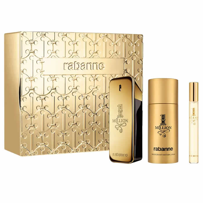 <tc>PACO RABANNE</tc> 1 Million Eau De Toilette Spray 100ml Σετ 3 Τεμάχια