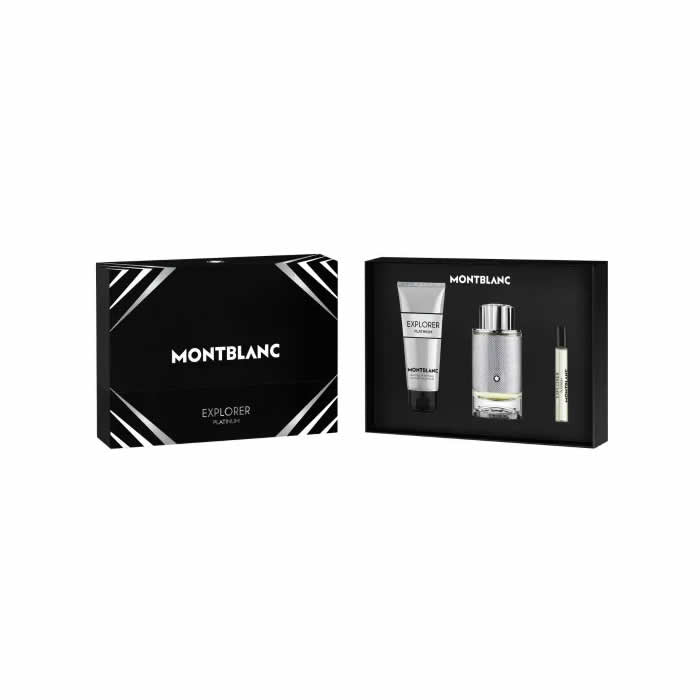 <tc>MONTBLANC</tc> Explorer Platinum Eau De Perfume Spray 100ml Σετ 3 τεμαχίων