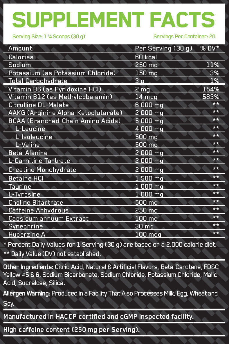 Pre Build - Pre -Workout - 0,600 kg