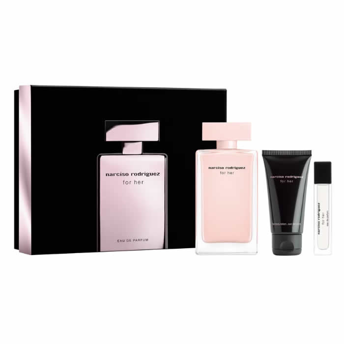 <tc>NARCISO RODRIGUEZ</tc> For Her Eau De Perfume Spray 100ml Σετ 3 τεμαχίων