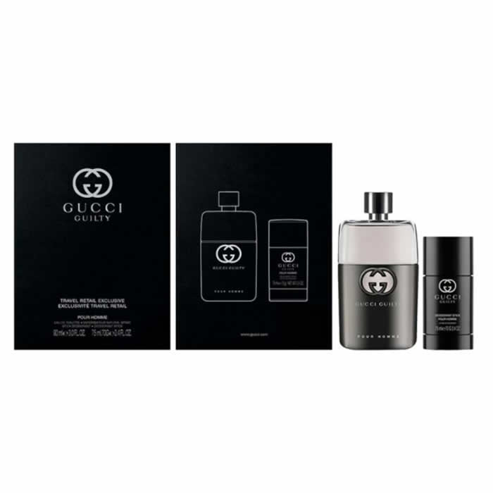 Gucci Guilty Homme Eau de Toilette Spray 90ml σετ 2 τεμάχια