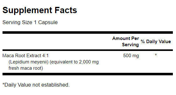 Maca 500 mg - 60 κάψουλες