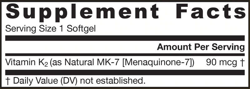 MK -7 90 MCG - 60 κάψουλες πηκτής