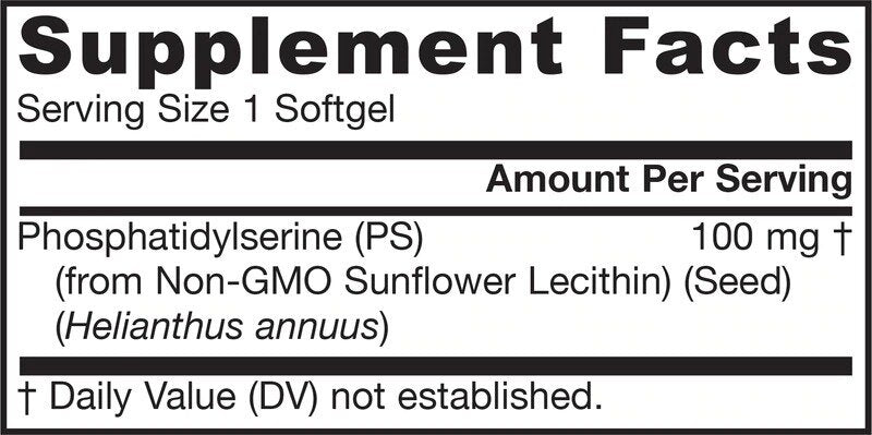 PS 100 / Phosphatidylserine - 60 Гел капсули - Feel You