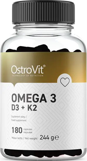 <tc>OstroVit</tc> Ωμέγα 3/D3 + K2 - 180 κάψουλες τζελ