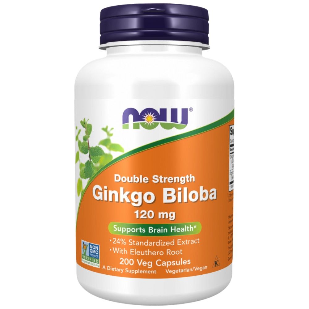 Ginkgo Biloba 120 mg/διπλό αντοχή - 200 κάψουλες