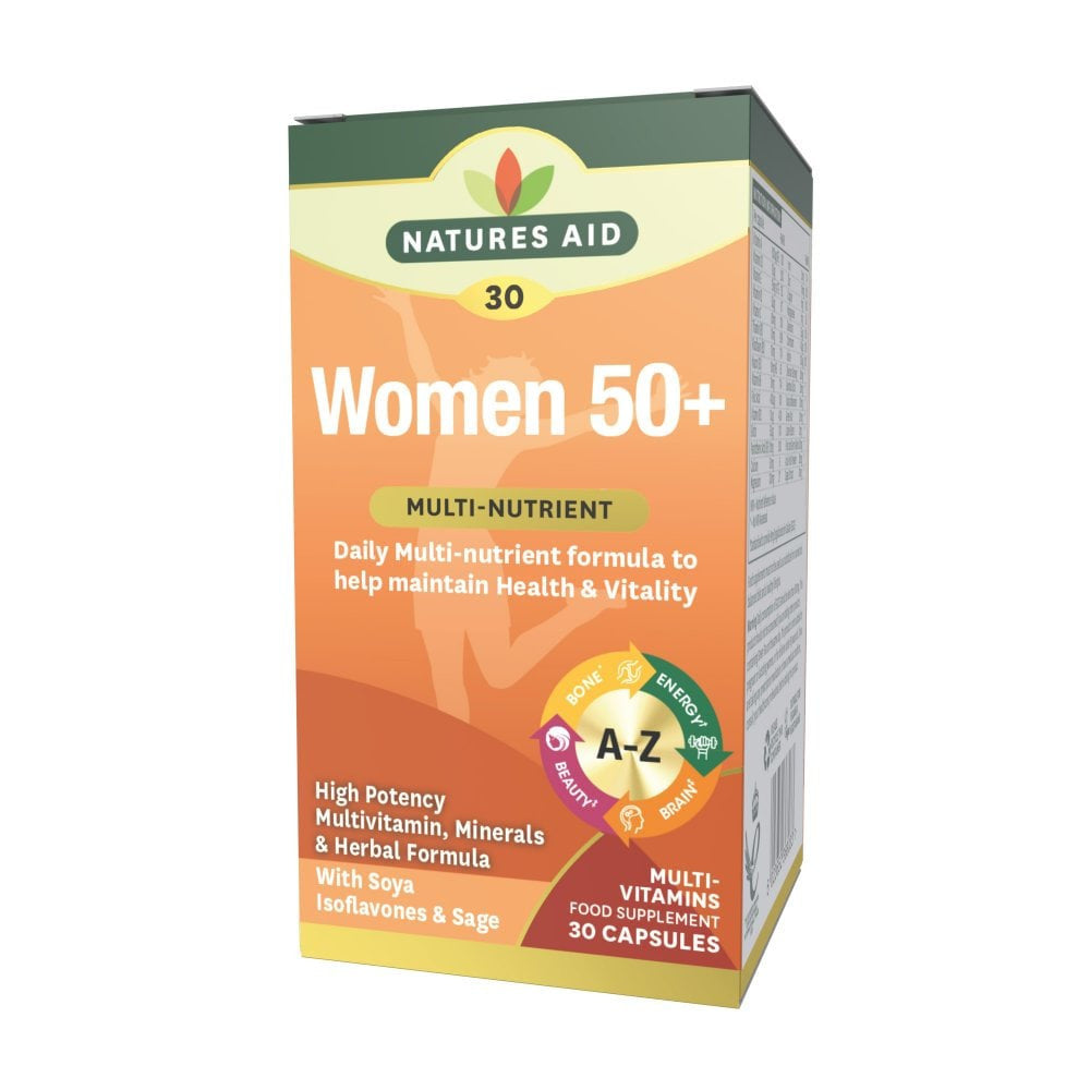 Σύνθετο για τις γυναίκες 50+ (Womens 50+ Multi-Vitamins & Minerals) 30 κάψουλες NatuesAid
