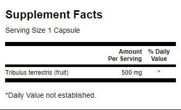 Full -spectrum Tribulus Fruit 500 mg - 90 κάψουλες