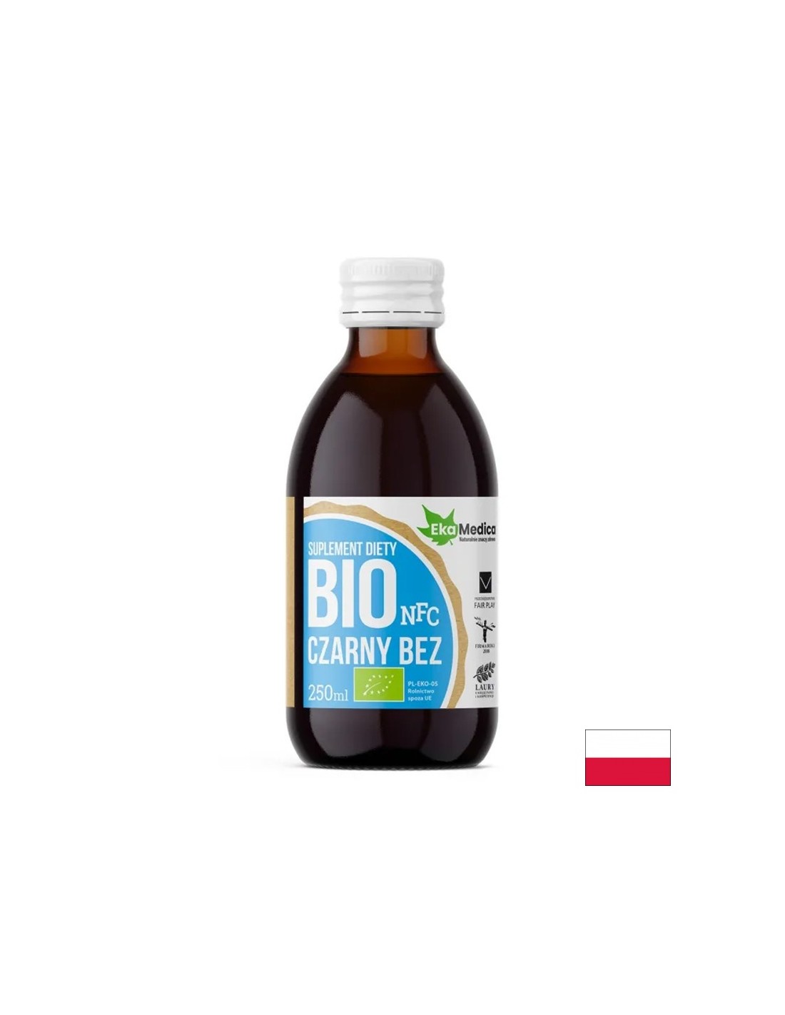 Οργανικός χυμός Elderberry με Camu Camu και φυσική βιταμίνη C - ανοσία και αναπνευστικό σύστημα, 500 ml, 10 ή 20 δόσεις
