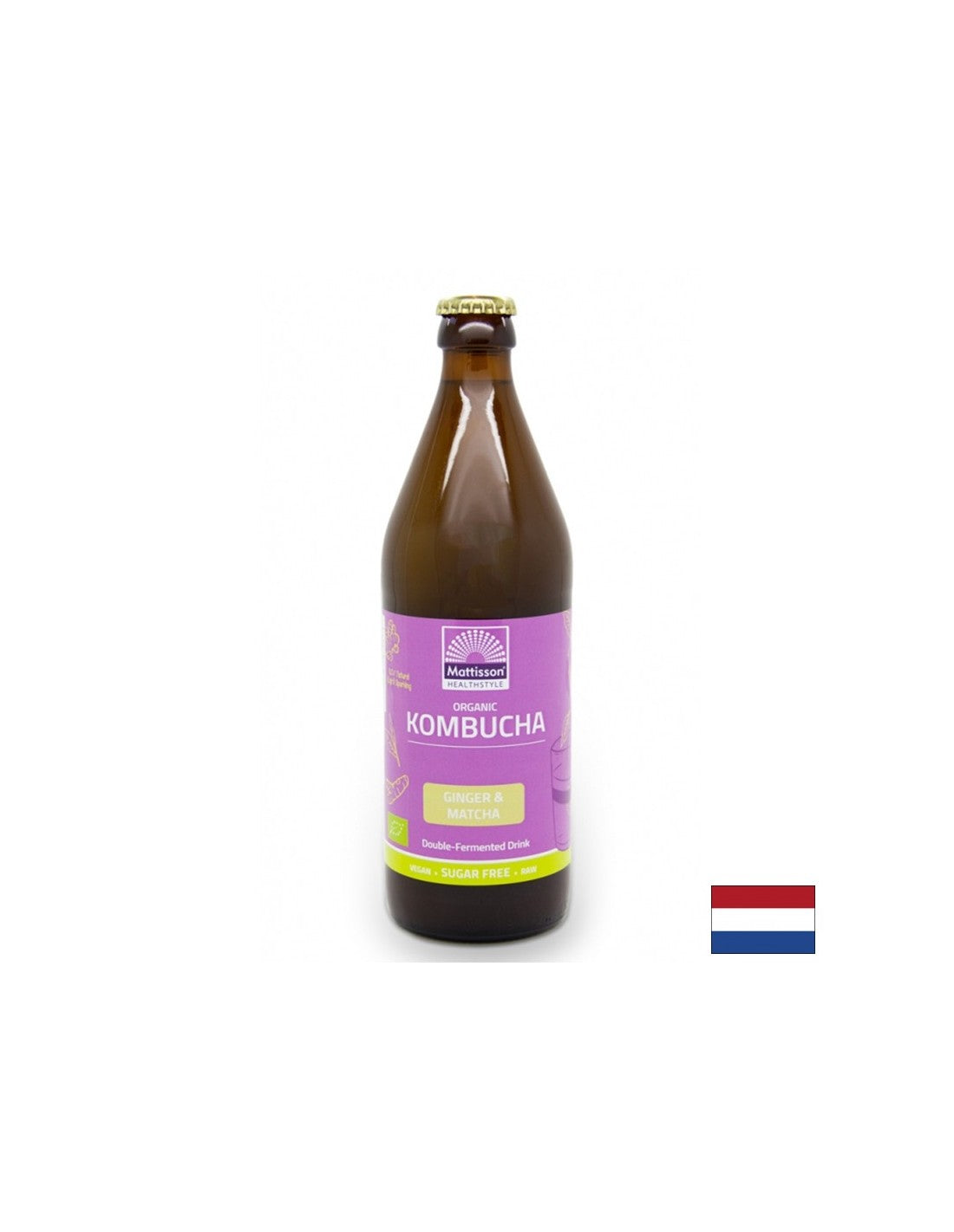 Kombucha με Bio Ginger & Matcha, 500 ml
