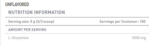 Γλουταμίνη χωρίς γευστική - 0,500 kg