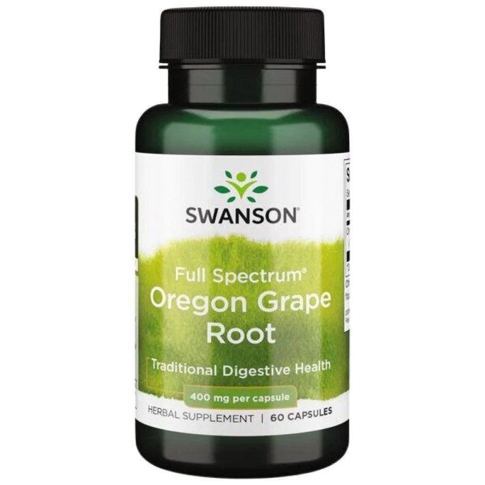 Πλήρες φάσμα Oregon Grape Root 400 mg 60 κάψουλες