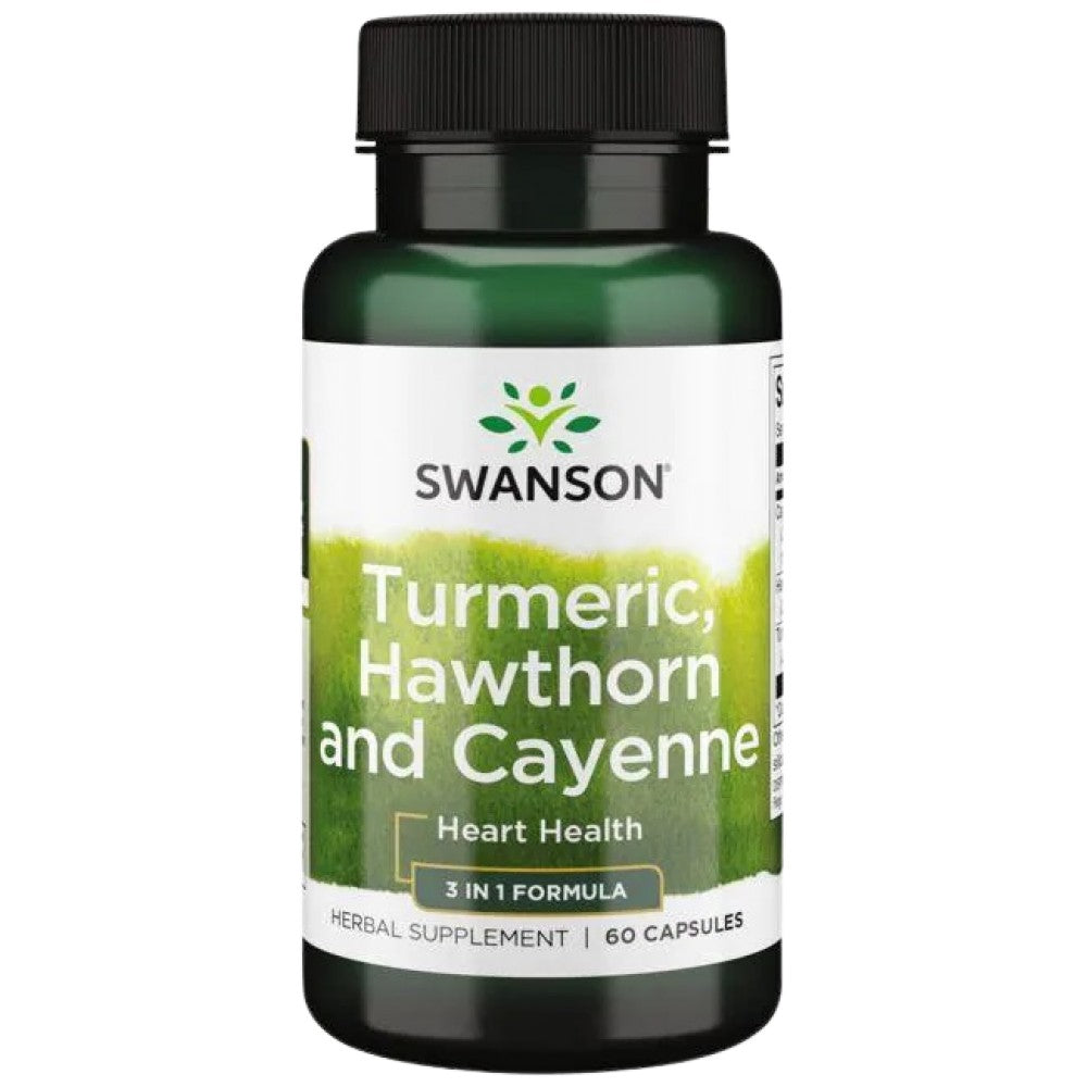 Turmeric, Hawthorn και Cayenne 60 κάψουλες