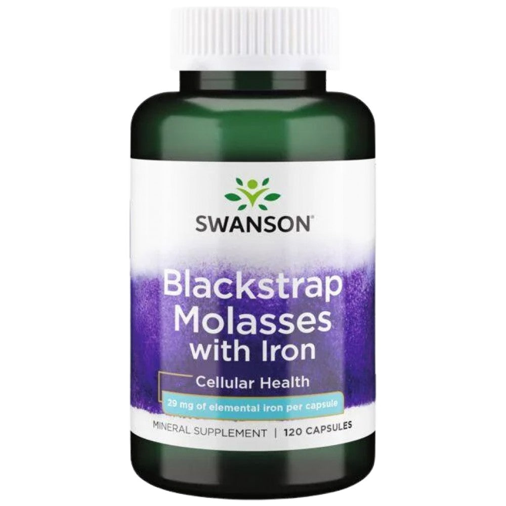 Μελάσα blackstrap με σίδηρο 29 mg 120 κάψουλες