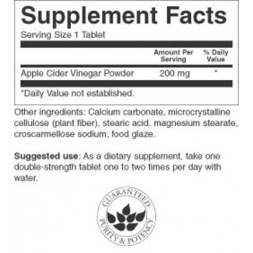 Ξίδι μηλίτη μήλου 200 mg - 30 δισκία