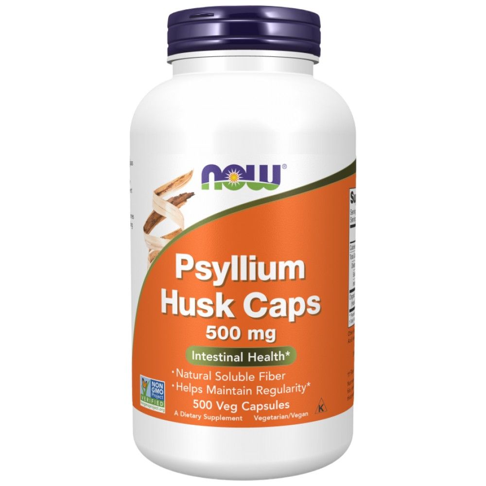 Psyllium Husk Caps 500 mg - 500 κάψουλες