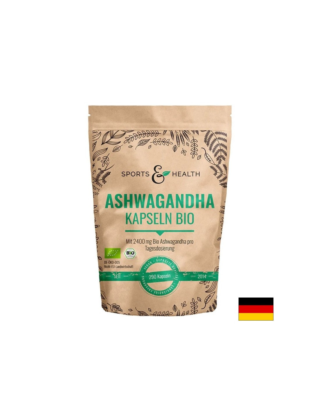 Άγχος και καλή διάθεση - Ashwagandha, 600 mg x 200 κάψουλες