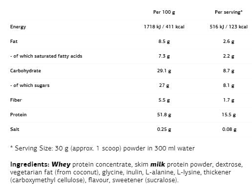 Protein Milkshake - 0.500 kg - Nutra Best Europe