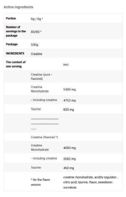 Αρμή με κρεατίνη - 0,500 kg