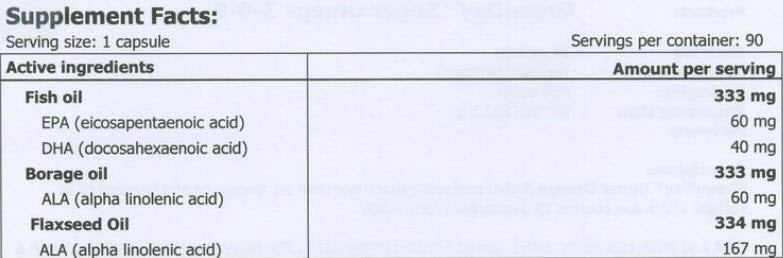 Greenday Super Omega 3-6-9/90 μαλακό.