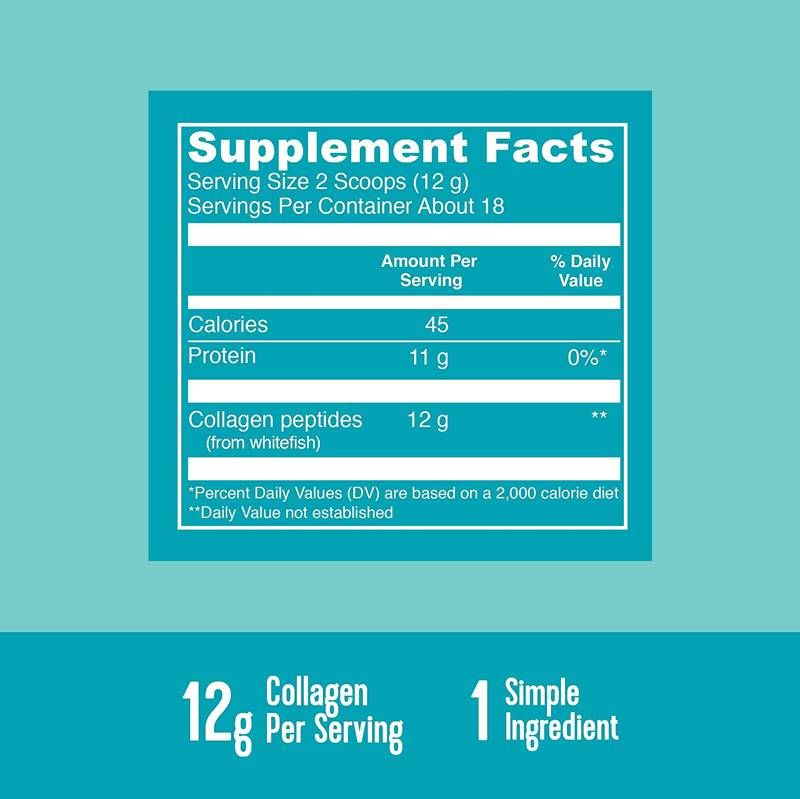 Κολλαγόνο θαλάσσιας κολλαγόνου/υδρολυμένο κολλαγόνο ψαριών - 221 γραμμάρια