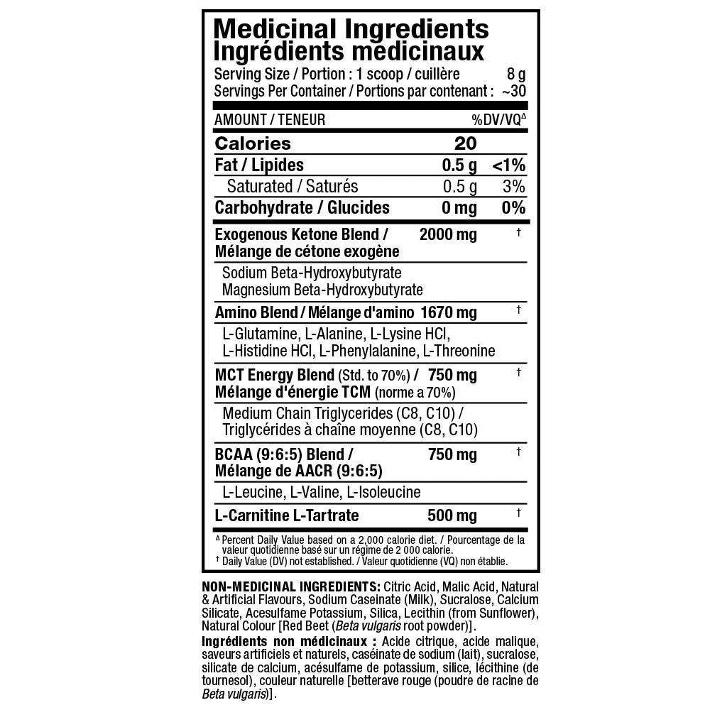 Ketocuts/Ketogenic Energy Drink - 240 γραμμάρια