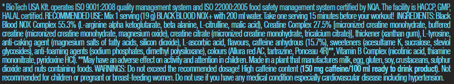 Μαύρο αίμα NOX+/19G